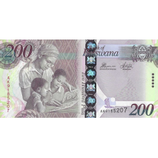 P34e Botswana - 200 Pula (New Sign. & New Year 2016)